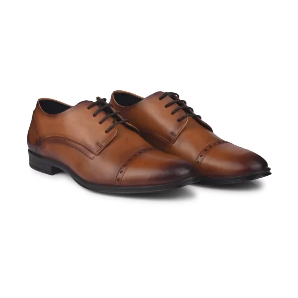 feetfirst Tan Formal Shoes for men