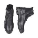 FeetFirst High Ankle Zipper  Black Boot