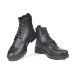 FeetFirst High Ankle Zipper  Black Boot