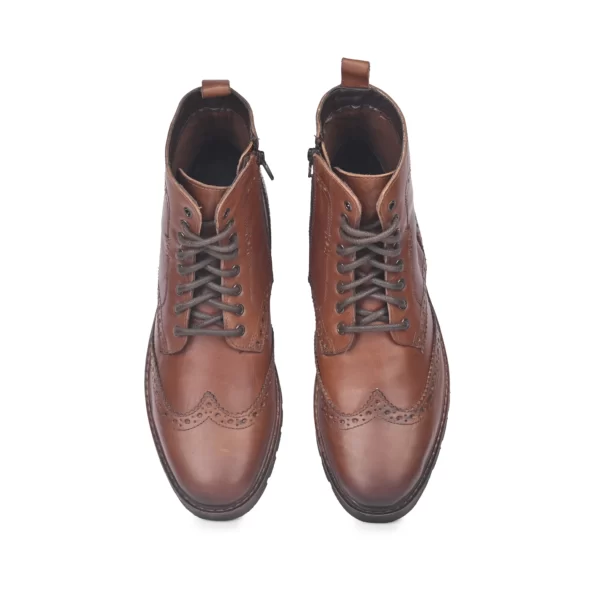 FeetFirst Tan High Ankle Boots for men