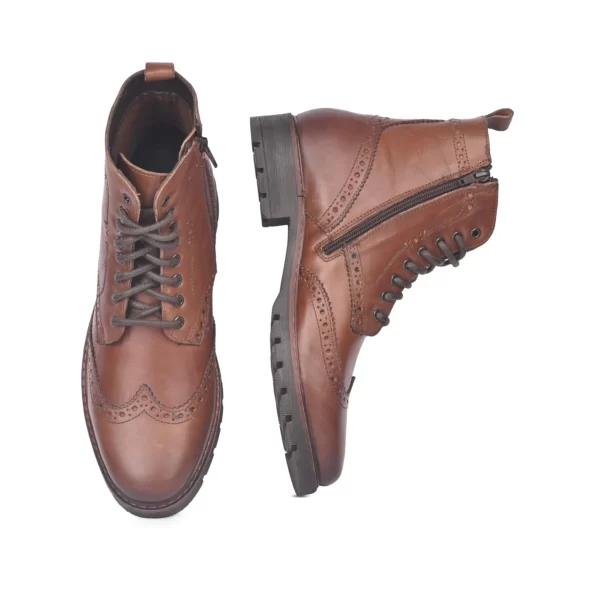 FeetFirst Tan High Ankle Boots for men