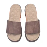 FeetFirst Mens Flip Flop Brown